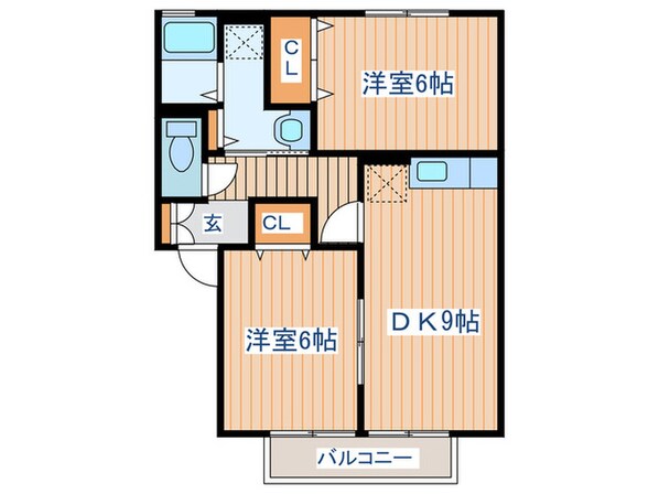 グリーンコート　Cの物件間取画像